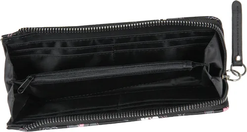 Miniatura 3 de AI ACCESSORY INNOVATIONS Kuromi Expressions Allover - Cartera de piel sintética con cremallera completa con logotipo de metal