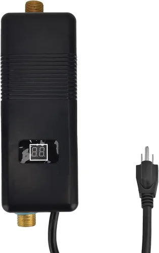 Calentador de agua eléctrico sin tanque de 3 KW, calentador de agua caliente pantalla digital, mini calentador de agua caliente instantáneo
