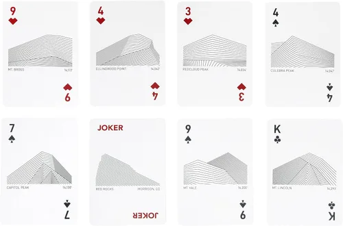 Miniatura 8 de Stellar Factory Peak: Cartas de jugar de la Montaña