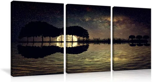 Miniatura 15 de Urttiiyy Arte de pared con música de guitarra, arte abstracto, impresiones en lienzo, arte para decoración del hogar para sala de estar, dormitorio