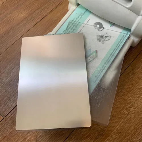 Miniatura 20 de Briartw 1 par de almohadillas de corte estándar para máquina de troquelar, placas de corte de plástico de policarbonato transparente de 8 3/4 x 6