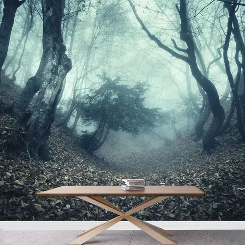 Miniatura 25 de SIGNWIN Mural de pared, paisaje natural con niebla en el bosque, papel tapiz autoadhesivo extraíble, decoración de pared para dormitorio, sala