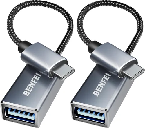 Miniatura 9 de BENFEI Adaptador USB C a USB 3.0, paquete de 2 adaptadores USB C a A macho a hembra compatibles con MacBook 2022 2021 2020, Samsung Galaxy Note 20