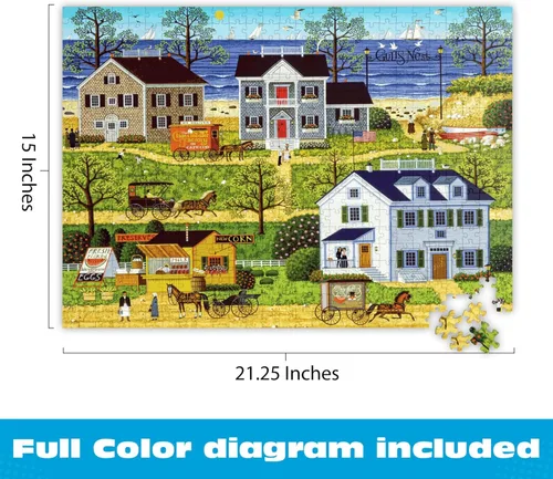Miniatura 3 de Buffalo Games - Rompecabezas de 500 piezas Charles Wysocki Gulls Nest para adultos - Rompecabezas desafiante perfecto para noches de juego - Nido