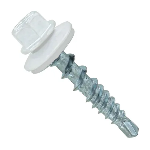 Miniatura 18 de Fasteners Plus ST Fastening Kwikseal Woodbinder Tornillos de Metal a Madera #10 X 1 Burgundy con Arandela de Goma EPDM, 250 Unidades - Diseñados