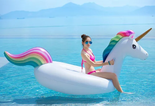 Miniatura 3 de Jasonwell - Flotador inflable para piscina, válvulas rápidas, grande, retráctil, multiuso, para niños y adultos, XXXL