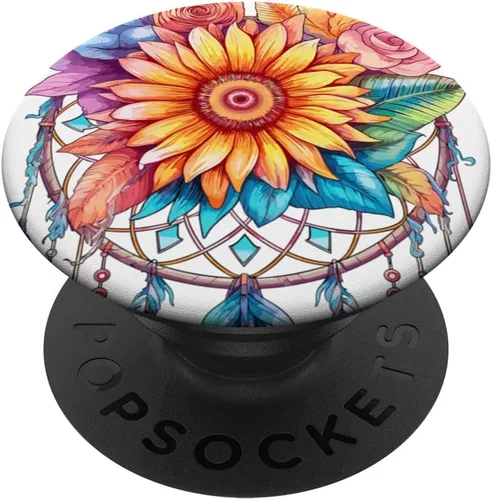 Atrapasueños de girasol PopSockets PopGrip intercambiable