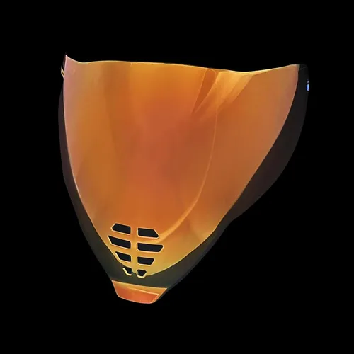 Miniatura 5 de Casco de motocicleta ICON Airflite con protección UV, lente de visera, protector solar, accesorios (Airflite Clear Revo Rojo Oro)