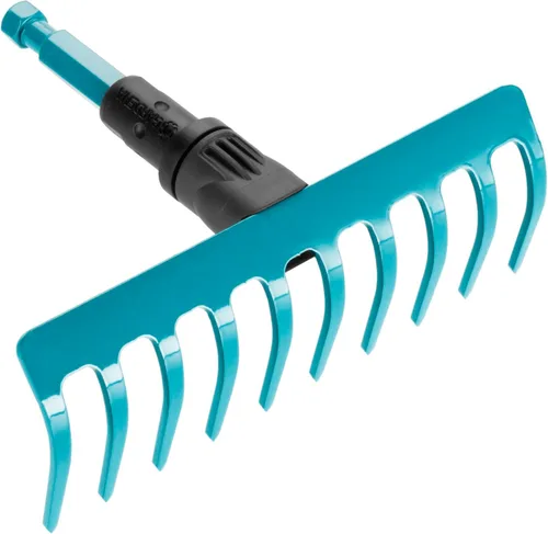 Miniatura 5 de Gardena Combisystem Rastrillo de jardín de 14 dientes, 14.2 in de ancho, se adapta a todos los mangos cs (3178-20)