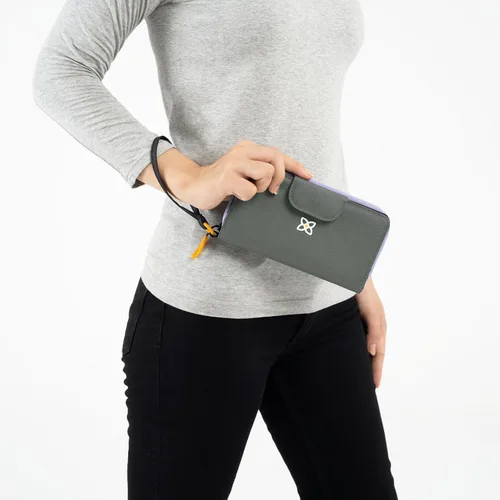 Miniatura 13 de Sherpani Tulum, cartera grande de nailon con cremallera alrededor, cartera con tarjetero organizador para mujer