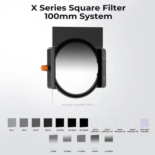 Miniatura 4 de K&F CONCEPT Filtro de densidad neutra graduada GND8 (3 topes) de 3.937 x 5.906 in con 28 recubrimientos multicapa compatible con soporte Cokin Z