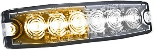 Miniatura 3 de Hella H22895001 MST6 Mini LED Lighthead, 12/24 V, 23 patrones intermitentes, ámbar