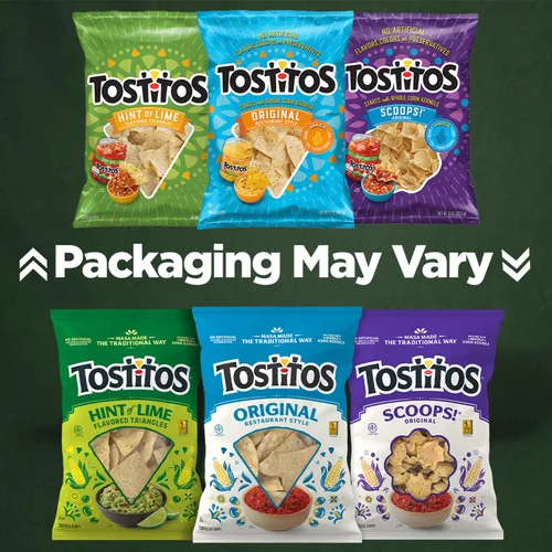 Miniatura 4 de Tostitos Chips de tortilla Rounds del tamaño de un bocado, bolsas de 1 onza (paquete de 40)