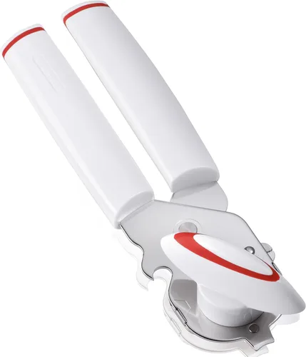 Leifheit 03133 Abrelatas de seguridad, color blanco