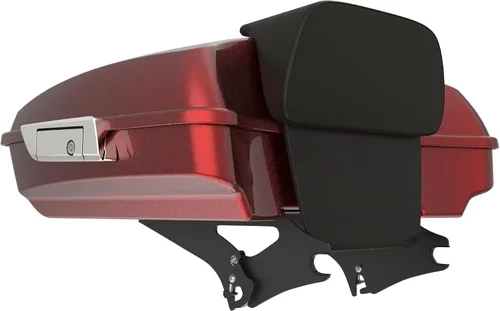 Miniatura 25 de King Tour Pack para Harley Alpine Green, cierre de paquete turístico, portaequipajes superior, soporte de montaje negro, placa de metal para Harley