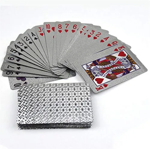 Miniatura 9 de Naipes de lujo 100% impermeables y flexibles, hechas de plástico, 52+2 póker