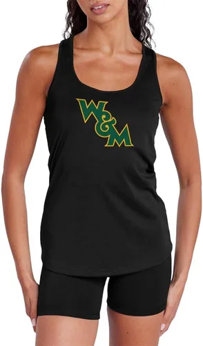 Miniatura 156 de Camiseta deportiva sin mangas oficial de NCAA Collegiate para mujer, con espalda cruzada, colección con logotipo primario