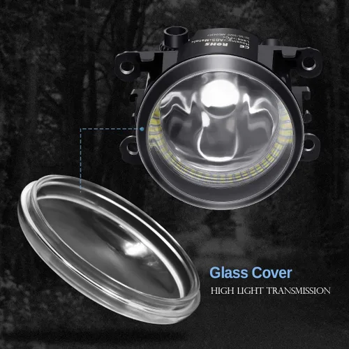 Miniatura 4 de Luces antiniebla con anillo de halo 2 en 1 para Honda 12-14 CR-V, 12-15 Pilot, 13-15 Accord Coupe, Crosstour, CR-Z, Acura 10-15 RDX, 13-14 ILX