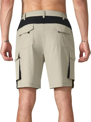 Miniatura 3 de KPSUN Pantalones cortos de senderismo para hombre, pantalones cortos tácticos, ligeros, casuales, de golf, para pesca, viajes, campamento