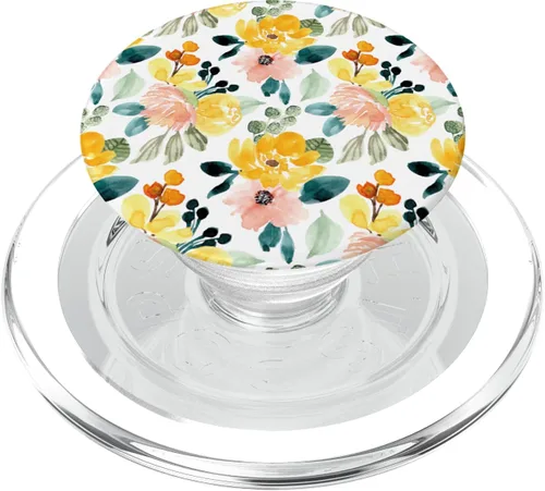 Miniatura 8 de Amarillo rosa rosa floral naranja diseño de flores para mujeres niñas PopSockets agarre y soporte para teléfonos y tabletas