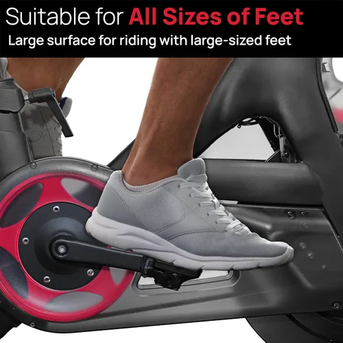Miniatura 5 de Pedales para zapatos regulares compatibles con Peloton Bike & Bike Plus, reemplazo del convertidor de pedal extragrande, adaptador sin clip