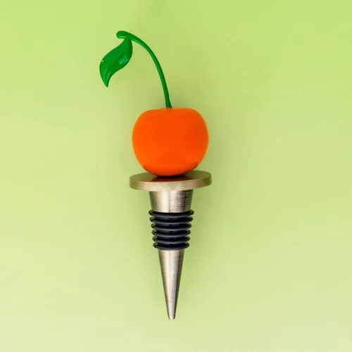Miniatura 3 de ban.do Lindo tapón de vino, corcho para botella de vino o champán, tapón de vino de metal, herramienta de bar y decoración del hogar, cereza
