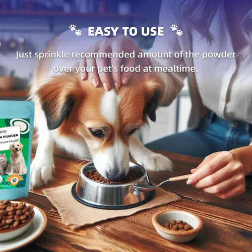 Miniatura 6 de Extracto de hongos en polvo para perros y gatos – Complejo de 10 hongos suplemento para mascotas para inmunidad, salud celular, cognición