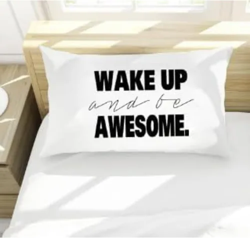 Miniatura 2 de Oh, Susannah Wake up and Be Awesome Bold - Funda de almohada (1 funda de almohada estándar / Queen de 20 x 30 pulgadas)