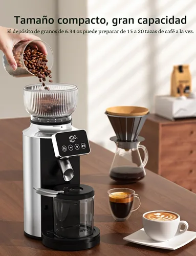 Miniatura 6 de Molinillo de café con rebabas Neretva, 2 en 1 Profesional Molinillo de Espresso de Acero Inoxidable Conjunto 51~58mm Portafiltro Molinillo de Granos