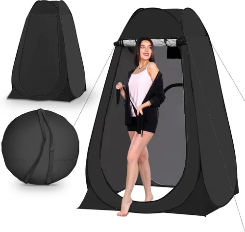 Carpa portátil emergente de privacidad, carpa para baño al aire libre, inodoro, regadera, campamento, espaciosa, para senderismo, playa, pícnic,