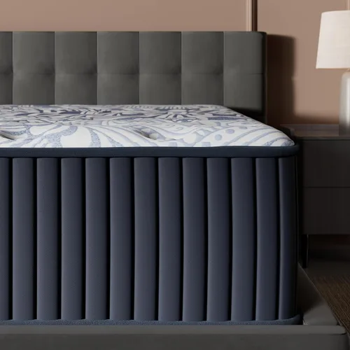 Signature Design by Ashley Firm Luxe 2.0 - Colchón híbrido de espuma viscoelástica de látex de gel transpirable de 15 pulgadas con soporte de borde
