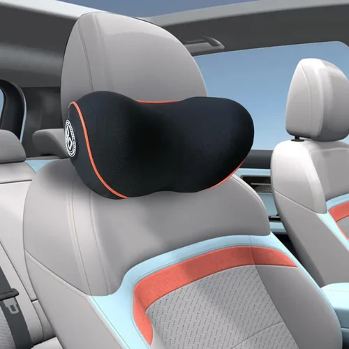 Miniatura 9 de Almohada realmente útil para reposacabezas de coche, almohada para el cuello del coche para dormir con correa ajustable, 100% espuma viscoelástica