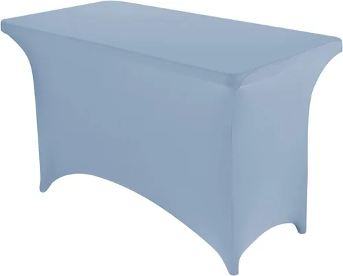 Miniatura 59 de Peomeise - Funda de mesa de elastano de 4 pies, mantel rectangular elástico de elastano (verde manzana, 4 pies)