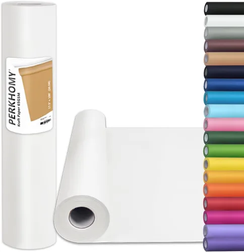 Miniatura 38 de PerkHomy Rollo de Papel Kraft Marrón 48" x 1,800" (150') para Envolver Regalos, Ramos, Flores, Arte, Pintura, Manualidades, Escritura, Embalaje