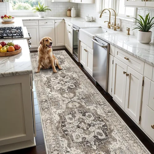 Miniatura 76 de YOUFORTONG Alfombras Corredoras de 2x10 para Pasillos, Alfombra de Cocina Suave, Alfombra Corredera Antideslizante con Respaldo de Goma para Baño