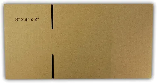 Miniatura 3 de EcoSwift Caja de embalaje de cartón corrugado de 8 x 4 x 2 pulgadas, caja de envío móvil por correo, caja de cartón de 8 x 4 x 2 pulgadas