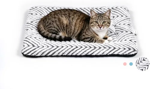 Miniatura 14 de Mora Pets Almohadilla para jaula para perros, alfombra para jaula de perrera para perros pequeños, lavable, bonita cama de estrella para mascotas