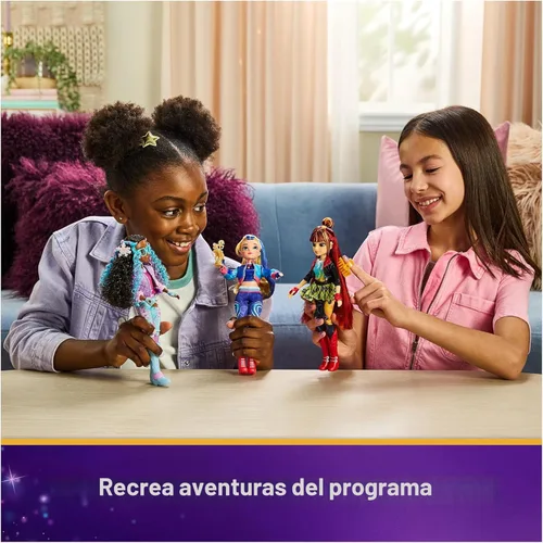 Miniatura 5 de Unicorn Academy, Muñeca Ava Power of Friendship con figura de peluche y 7 modas, 9.5 pulgadas, muñecas y juguetes de unicornio, regalos y rellenos