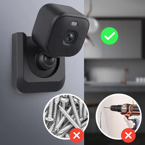 Miniatura 3 de Blink Mini 2K Camera Adhesive Wall Mount Bracket, Strong Adhesive Durable Camera Mount Stand for Blink Mini Indoor Camera, No Drill, No Screws