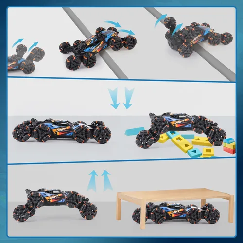 Miniatura 9 de NEXBOX Enfriador de 8 ruedas controlado a mano juguetes de coche RC de acrobacias, coches de control remoto con detección de gestos para niños de 6