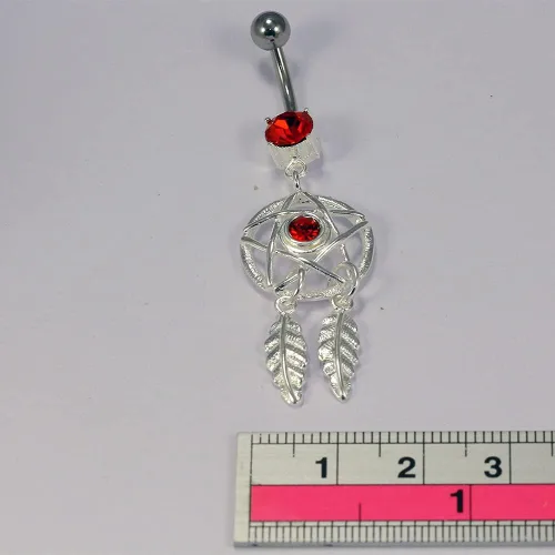 Miniatura 6 de Anillo chapado en oro con circonita cúbica transparente para el ombligo de plata de ley 925