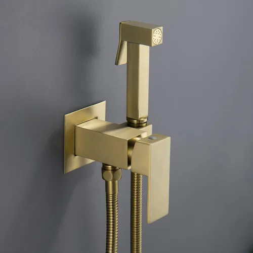 Miniatura 2 de SHAMANDA - Pulverizador de bidé de agua caliente para inodoro con válvula de montaje en latón caliente y fría, juego de accesorio de bidé manual