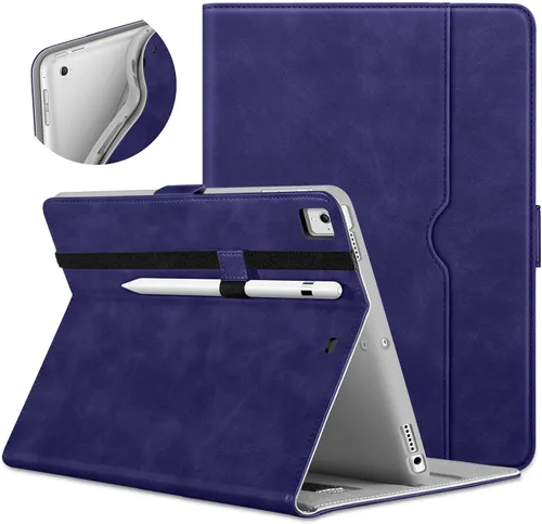 Miniatura 14 de DTTO para iPad de 9.7 pulgadas 5ª/6ª generación 2018/2017 con soporte para Apple Pencil, funda de piel premium con función atril para iPad de 9.7