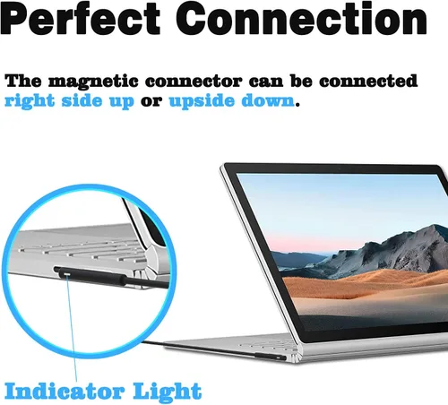 Miniatura 5 de Cargador de 127 W para Microsoft Surface Book 3 2 1, Surface Laptop 7 6 5 Go2 Studio Go 4 3 2 1, Surface Pro 11 10 9 8 7+ X 7 6 5 4 3, Surface Go 3
