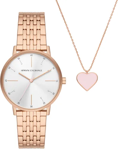 Miniatura 7 de A X Armani Exchange Reloj de mujer, reloj de tres manecillas para mujer con correa de acero inoxidable o cuero