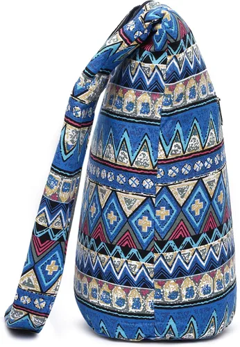 Miniatura 74 de Bolsa de hombro para mujer, de lona en estilo hippie/bohemio para llevar cruzada al hombro, disponible en diferentes colores y estampados