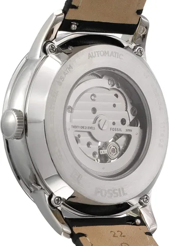 Miniatura 2 de Fossil - Reloj de pulsera automático y mecánico de estilo Townsman en acero inoxidable para hombre Plateado Negro