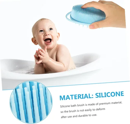 Miniatura 7 de Shower Brush with Soft Silicone Bristles for Deep Cleansing and Sensory Training Dual Sided Body Scrubber for Gentle Exfoliation and Massage