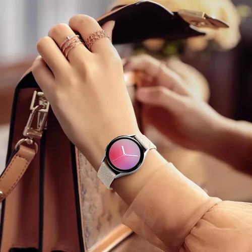 Miniatura 8 de Odbeai Correa compatible con Galaxy Watch 6, bandas grabadas florales compatibles con Samsung Watch 7, silicona suave, transpirable, impermeable