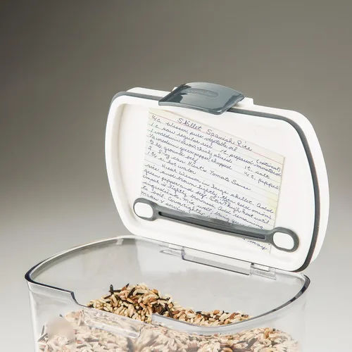 Miniatura 2 de PrepWorks PKS-120 - Contenedor de plástico ProKeeper de almacenamiento de grano de 2.5 cuartos de galón con tapa con bisagras, 1 pieza, transparente